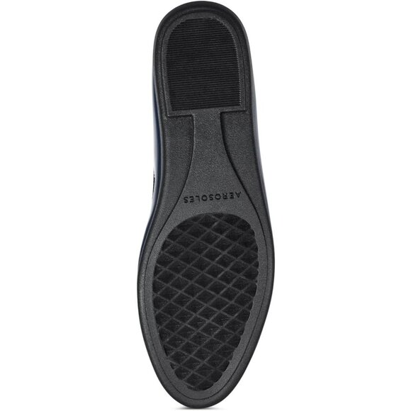 Aerosoles Women Blk Pat Pu Synthetic Polyurethane Closed Slip On Ballet Flat - Picture 4 of 10